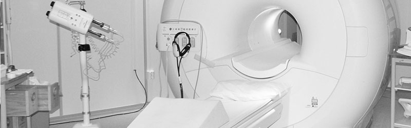 Magnetic Resonance Imaging (MRI) machine in a hospital