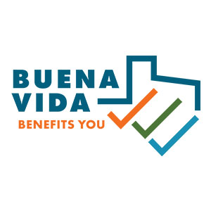 Buena Vida logo with "Benefits you" tagline