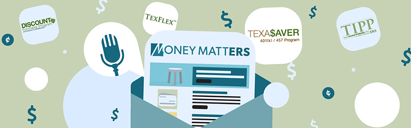 Illustration of Money Matters email notifications